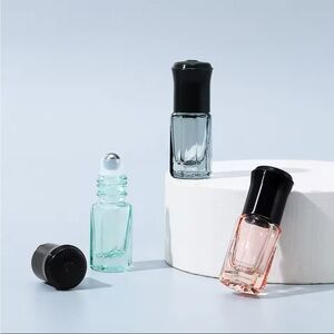 3ml Mini Octagonal Shape Portable Glass Roll-on Bottles With Steel Ball